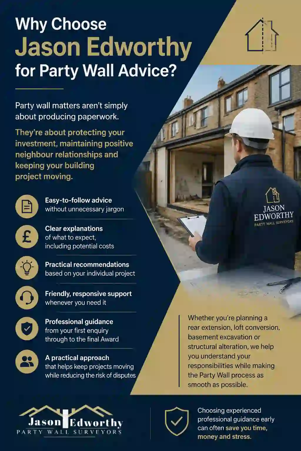 Why Choose Jason Edworthy for Party Wall Advice Melksham?
